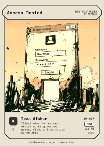 Access Denied by Reza Afshar, WN-007 Kento card