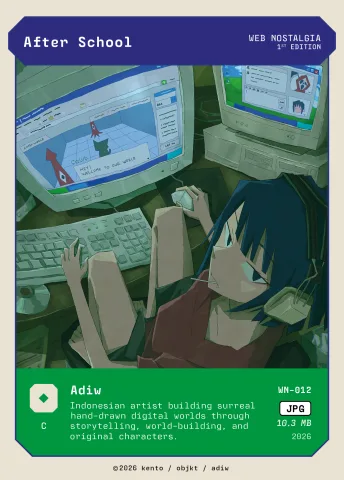 After School by Adiw, WN-012 Kento card