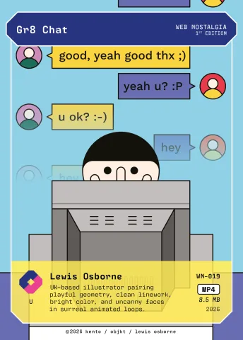 Gr8 Chat by Lewis Osborne, WN-019 Kento card