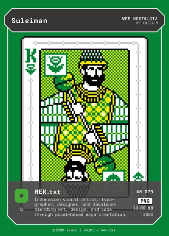 Suleiman by MEK.txt, WN-029 Kento card
