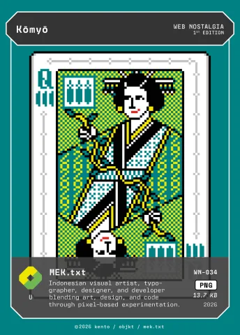 Kōmyō by MEK.txt, WN-034 Kento card