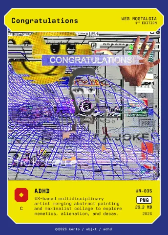 Congratulations by ADHD, WN-035 Kento card