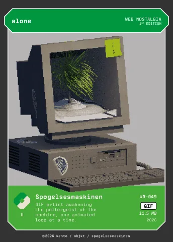 alone by Spøgelsesmaskinen, WN-049 Kento card