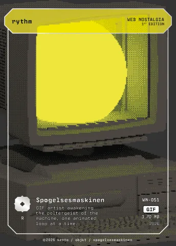 rythm by Spøgelsesmaskinen, WN-051 Kento card