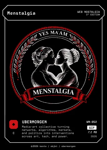 Menstalgia by UBERMORGEN, WN-052 Kento card