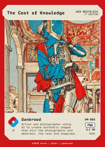 The Cost of Knowledge by Ganbrood, WN-068 Kento card