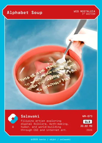 Alphabet Soup by Salawaki, WN-073 Kento card