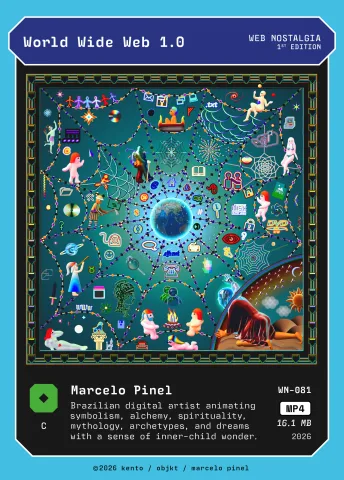 World Wide Web 1.0 by Marcelo Pinel, WN-081 Kento card