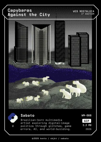 Capybaras Against the City by Sabato, WN-088 Kento card
