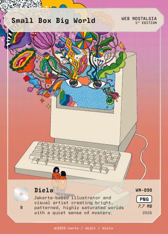 Small Box Big World by Diela, WN-090 Kento card