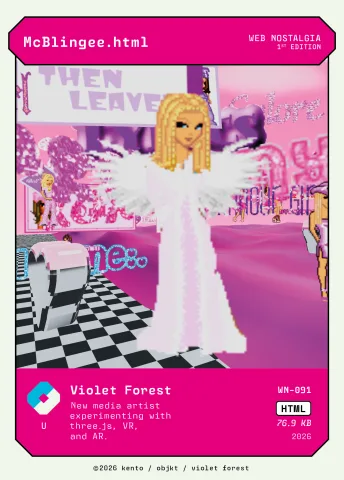 McBlingee.html by Violet Forest, WN-091 Kento card