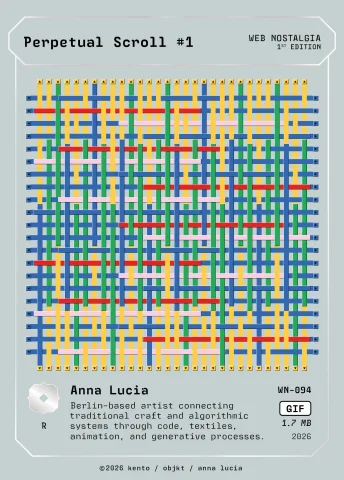 Perpetual Scroll #1 by Anna Lucia, WN-094 Kento card