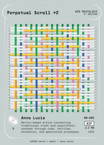 Perpetual Scroll #2 by Anna Lucia, WN-095 Kento card