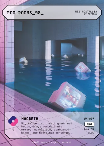 POOLROOMS_98_ by MACBETH, WN-097 Kento card
