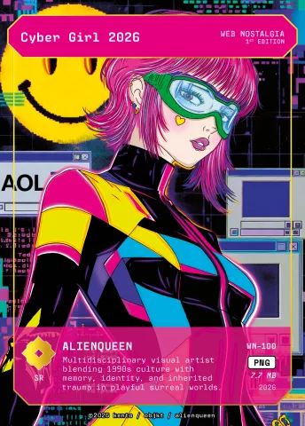 Cyber Girl 2026 by ALIENQUEEN, WN-100 Kento card