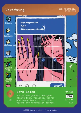 Verifying by Esra Eslen, WN-105 Kento card