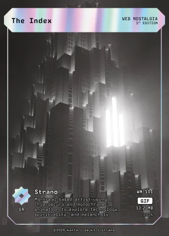 The Index by Strano, WN-111 Kento card