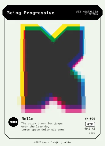 Being Progressive by Nello, WN-P06 Kento card